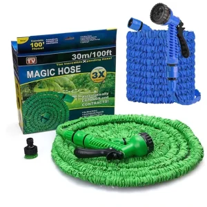Factory Lightweight Magic Expandable Garden Water Hose and Garden Water Gun Spray Nozzle Set for Garden Lawn Watering
