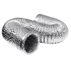 Factory OEM Aluminum Foil Flexible Air Duct Vent Pipe 4 5 6 8 Inch Retractable Ventilation Exhaust Hose for Grow Tent HVAC Dryer