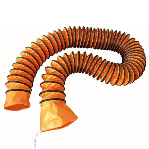 Factory Orange PVC Flexible Duct Collapsible Ventilation Air Hose Custom Diameter
