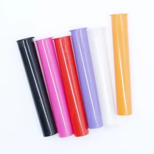 Factory Plastic Tubes Squeeze Sides Tube 116mm Transparent Child Resistant Pop Top Tubes
