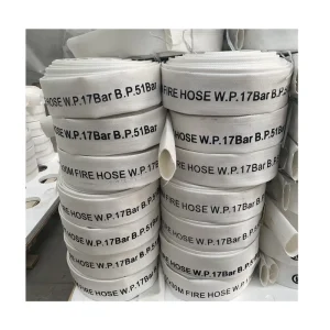 Factory Price 1-8inch Single Jacket Canvas Fire Fighting Hose Rubber Hoses Fire Hose Pipe