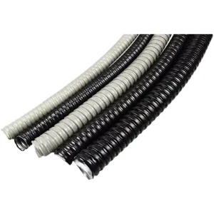 Factory Price Flame Resistant Black Electrical Hose Corrugated Tube PVC Coated Galvanized Flexible Conduit Square Lock
