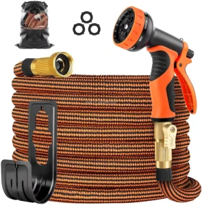 Factory Sale 100ft Expandable Watering Hoses 3X Retractable Latex 150psi Burst Pressure Durable Telescopic
