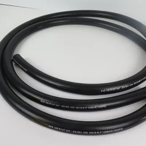Factory Sales Oil Pipe Hydraulic Hose High Pressure Temperature Resistance Single layer Steel Wire Braid Oil Transport 4000PSI