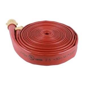 Factory Standard Lay Flat Fire Rubber Hose Coated and Lined for Industrial Firefighting Equipment and Accessories