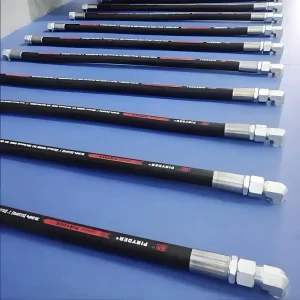 Factory Steel Braided High Pressure NBR Hydraulic Rubber Hose EN 853/856 CE Certified 8MPa-70MPa Fuel Oil Air Liquid Conveying