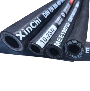 Factory Super Long Service Life Industrial Hydraulic Air Rubber Hose Pipe Assembly LPG Fuel Pipe Black EPDM Flexible Rubber Hose