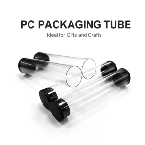 Factory Supply Custom Frosted PC Packaging Tube Plastic Display Container with Custom Size Color Logo and Craft Use