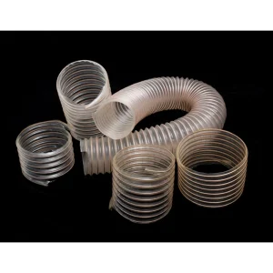 Factory Supply Flexible Duct Pipe 2″ 2.5″ 5″ 6″ Ventilation Steel Wire Reinforced PU Hose Square Rectangle Shape Made of PVC
