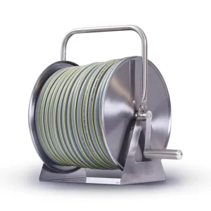Factory Supply High Pressure Washer Garden Hose Holder Hose Pipe Reel Cart in Metal