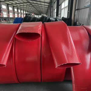 Factory TPU Layflat Hose With Aluminum Camlock Coupling 2-20 Inch Abrasion Resistant Water Discharge Pipe