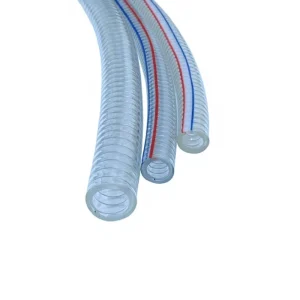 Factory Transparent PVC Steel Wire Reinforced Hose 5 inch High Pressure