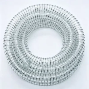 Factory Transparent PVC Steel Wire Reinforced Hose Flexible PVC Spring Suction Hose For Water Oil Agricultural
