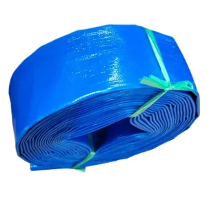 Factory Watering 2″ 10m Lay Flat Hose Reel Blue Flat Hose Pipe PVC Water Delivery Hose