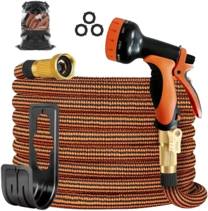 Factory Wholesale25 200FT Magic Garden Water Hose with Water Nozzle Spray Gun Expandable Garden Hose for Garden Watering