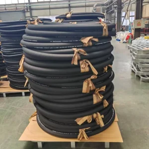 Factory in Stock NBR Braided Hydraulic Hose High Pressure Heat Proof Rubber Pipe for Various Fuel Pump Equipment