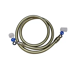 Factory-style Rotary Kitchen Hose PVC Material 150cm Extension Washing Machine Inlet Shower Faucet Water Pipe 50C Max Temp