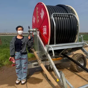Farm Travelling Hose Reel Irrigator with Truss Boom Adjustable Speed