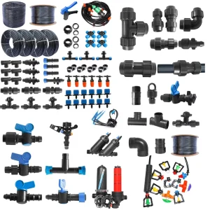 Farm Valves Set Full Kits Drip Irrigation Tape End Fitting Small Drip Irrigation System for Greenhouses