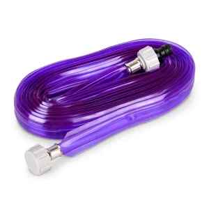 Fashion Purple 25ft Sprinkler Hose Transparent PVC Spray Water Hose Flexible Garden Sprinkler Pipe for Small Lawn Patio Use