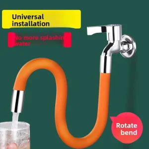 Faucet Extender Anti Splash Multi Functional Flexible PVC Extension Hose Household Water Pipe Lengthener