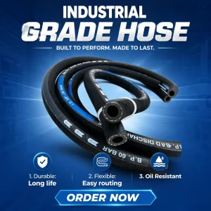 Fiber Reinforced Rubber Oil Hose Lightweight Low Pressure Braided Rubber Pipe for Diesel Gasoline Delivery