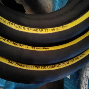 Fiber Reinforced Rubber Sand Blast Hose DN 40 Mining Slurry Pipe