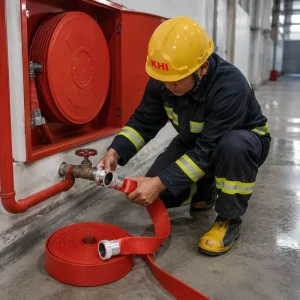 Fire Hoses High-pressure Customizable Polyester/TPU/Rubber/PVC Materials 0.8-2.5Mpa Working Pressure 19-400mm Sizes