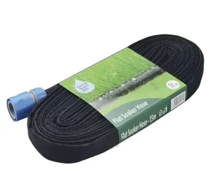 Flat Soaker Hose Irrigation System PVC Plastic Connector Black Water Garden Plastic Agriculture Farm Drip Irrigation Pipes