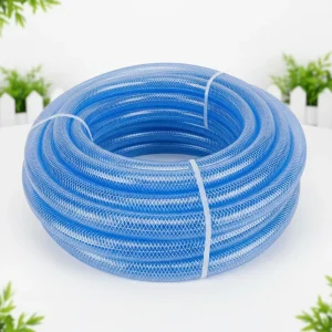 Flexible 1/4 to 2 Inch PVC Clear Reinforced Braided Water Hose Pipe