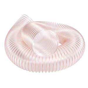 Flexible 50mm 75mm 125mm 150mm 200mm 300mm PU Air Ducting Hose for Ventilation Fume Dust Extraction Woodworking