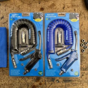 Flexible 5M Pneumatic Spiral Coiled Air Line Hose Blue Black Trailer Truck Air Brake Hose Set