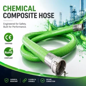 Flexible Acid Unloading Hose 80 mm 4 Inch 6 8 10 Inch Anti-static Composite Hose for Chemical Material Conveying