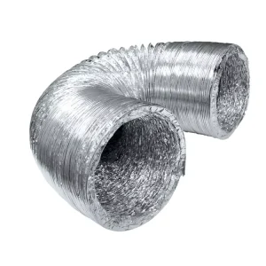 Flexible Aluminum Air Duct Hose Pipe Insulated Ventilation Tube HVAC Exhaust