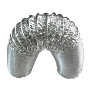 Flexible Aluminum Duct Hose CR100 100mm 4 Inch Thickened Flame Retardant Ventilation Pipe Kitchen AC SAA CE Fans