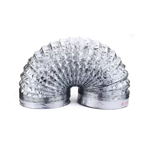 Flexible Aluminum Foil Dryer Vent Hose Kit Transition Ducting for HVAC Systems 4″-20″ Size 10m/Custom Length Single/Double Layer