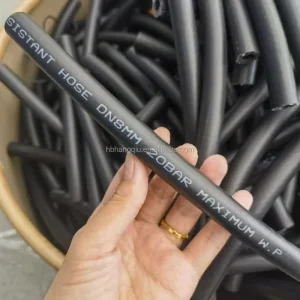 Flexible Automotive Knitted Fuel Hose Oil Resistant 16mm Diameter Rubber Air Fluid Hose With Cutting Service
