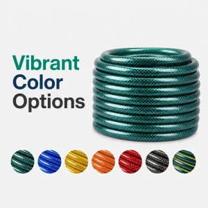 Flexible Clear PVC Fiber Braided Reinforced High Pressure Garden Water Hose for Family Irrigation Drainage Anti UV Durable
