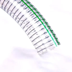 Flexible Clear Steel Wire Reinforced Thunder Hose Pipe PVC Spring