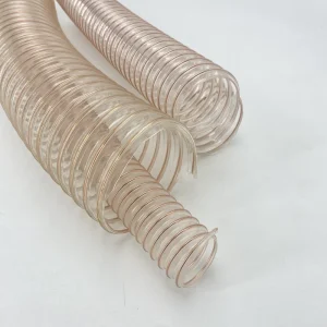 Flexible Copper Steel Wire Transparent PU Ducting Hose Air Duct Hose PU Polyurethane Tube