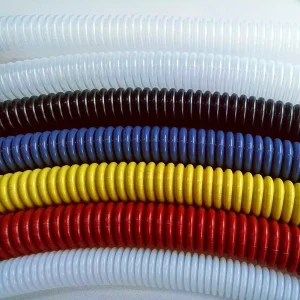 Flexible Corrugated PTFE Hose Steel Braided Lightweight Corrosion Resistant Temperature Resistant 65~+260