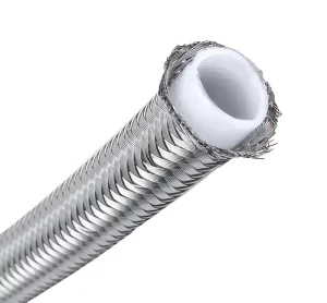 Flexible Corrugated PTFE Hose Wire Braided Corrosion Resistant (-65C to +260C)