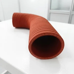 Flexible Corrugated Reinforced Silicone Elbow Hose High Temperature Bellows Pipe 5.0mm Wall Thickness 40 260 Working