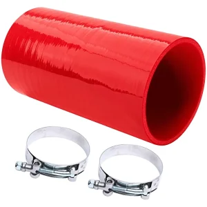 Flexible Customized 76mm Various Color Silicone Reinforced Tube Straight Silicone Hose