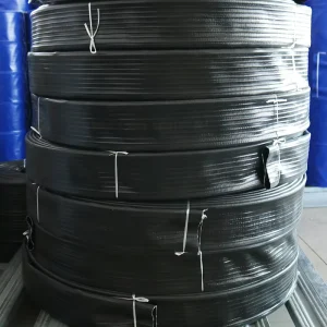 Flexible Double layer Striped PVC Layflat Discharge Hose for Mud Sludge Water Drainage and Industrial Applications