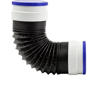 Flexible Dryer Vent Hose 6 Layer Aluminum Duct W Rubber Seals & Clamps Heat Resistant Exhaust Hose for Tight Spaces