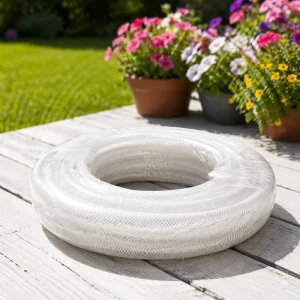 Flexible Durable Clear PVC Braided Reinforced Industrial Food Grade Non Toxic Anti Corrosion Hoses Air 1/4”-2” 20/50/100