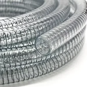 Flexible Durable Galvanized Steel Wire Reinforced CE Certified PVC Hose Pipe for Anti-Collapse Suction Use