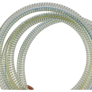 Flexible Durable PVC Spiral Transparent Steel Wire Spring Hose 3/4inch 10inch Non toxic High Pressure Anti UV Suction Delivery