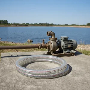 Flexible Durable PVC Steel Wire Hose High Pressure Eco Friendly Clear Anti UV Heat Resistant Water Pump Industrial Cleaner